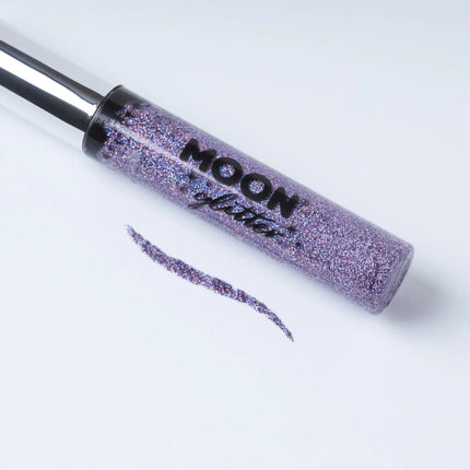 Moon Glitter Holographic Glitter Eye Liner Purple 10ml