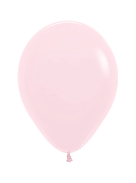 Ballonnen Pastel Matte Pink 25cm 100st