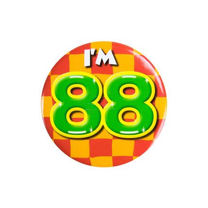 I'm 88 Button 88 Jaar 5,5cm