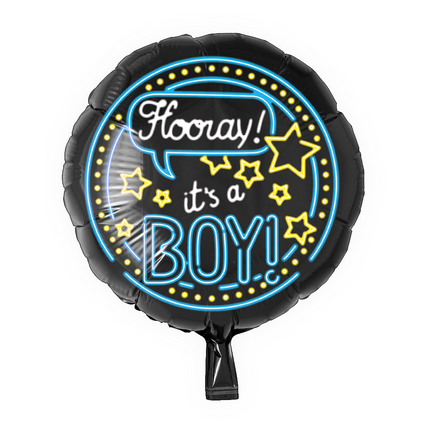 Geboorte Helium Ballon It's a Boy Neon 46cm leeg