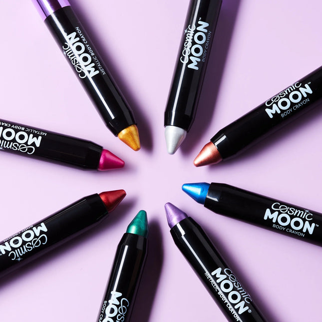 Cosmic Moon Metallic Body Crayons Pink 3.2g