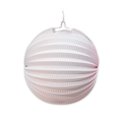 Witte Lampion Rond 20cm