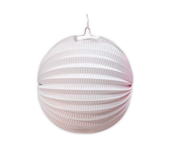 Witte Lampion Rond 20cm