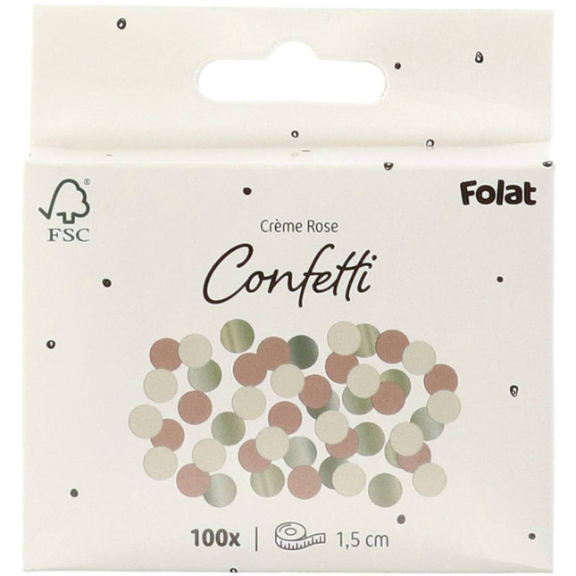 Roze Wit Creme Confetti 14gr