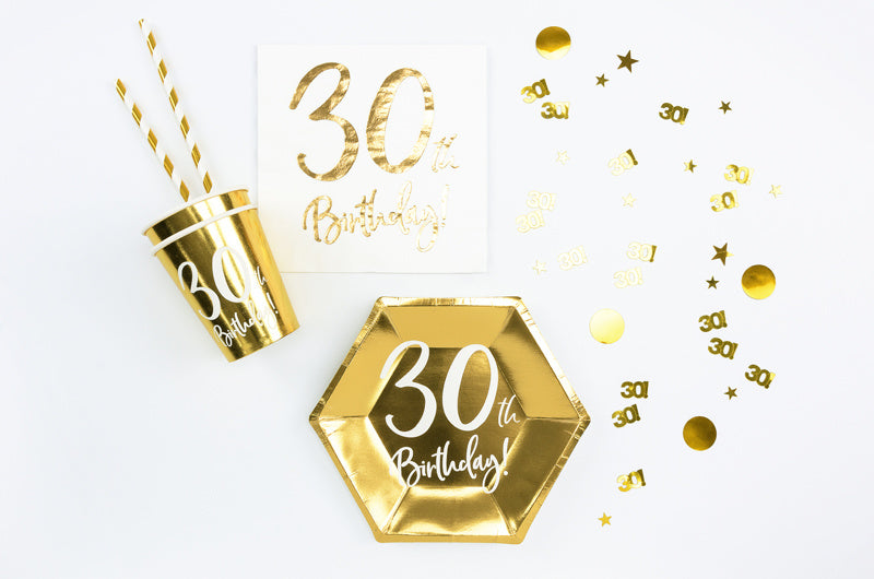 Tafelconfetti 30 Jaar Goud