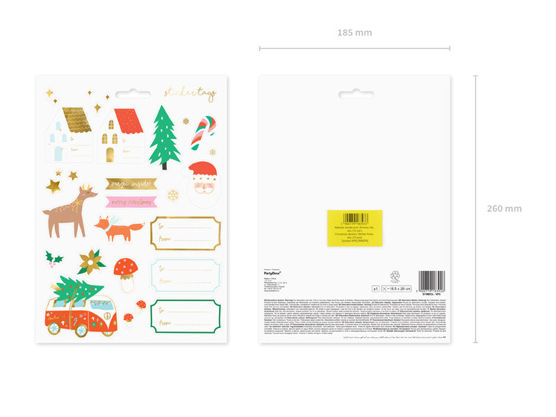 Cadeau Stickers Kerst