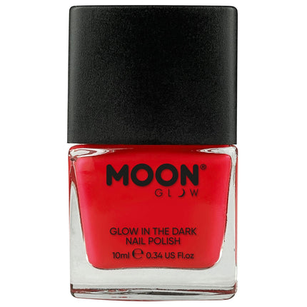 Moon Glow Glow in the Dark Nail Polish Red 14ml