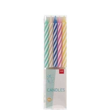 Kaarsjes Sweet Twist 10 stuks