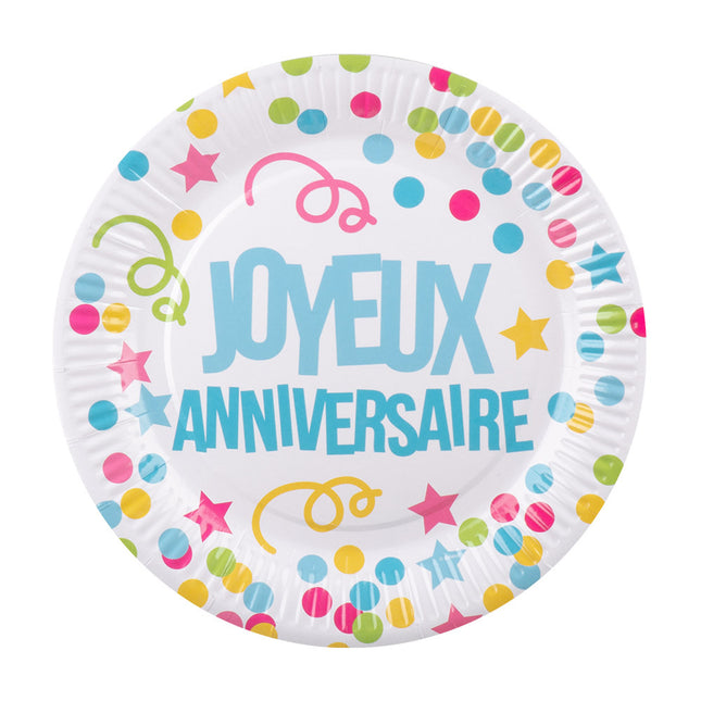 Joyeux Anniversaire Borden 23cm 6st