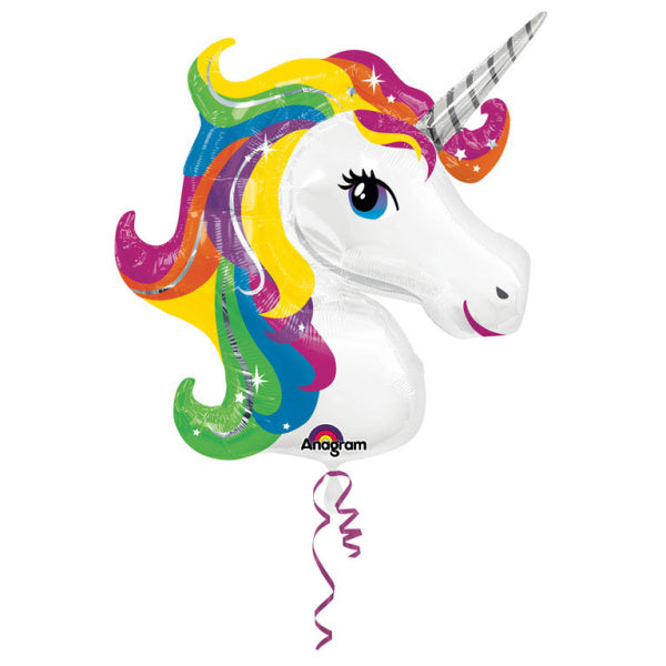 Helium Ballon Unicorn Gekleurd Leeg 83cm