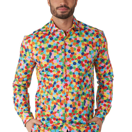 Feest Confetti Overhemd Heren OppoSuits