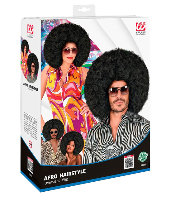 Zwarte Pruik Maxi Afro