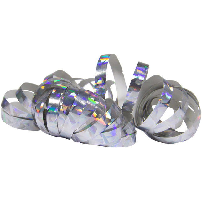 Zilveren Serpentines Holografisch 4m 18 ringen 2st