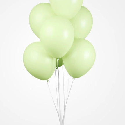 Groene Ballonnen Pastel Macaron 30cm 100st