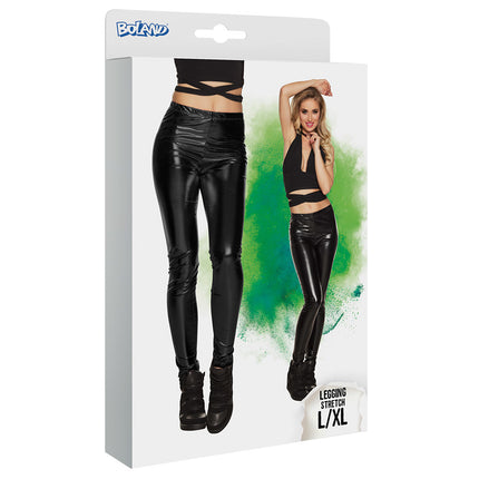 Metallic Zwarte Legging L-XL