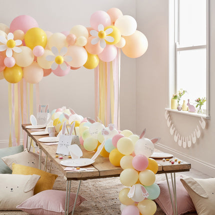 Ballonnenboog Pastel Bloemen