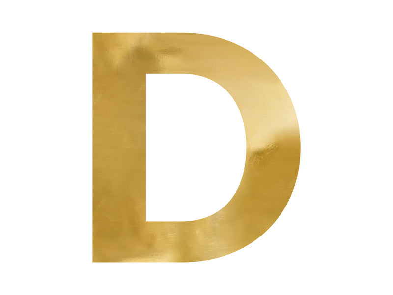 Spiegelletter D Goud 60cm