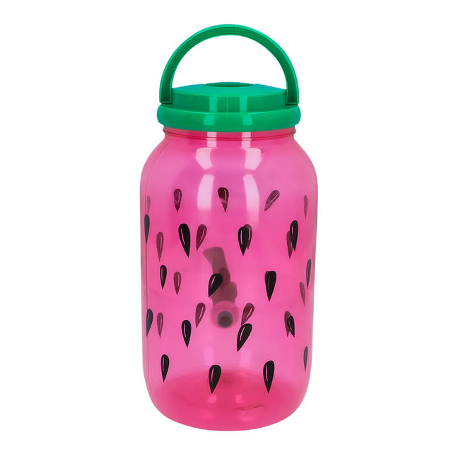 Groen/Roze Drankdispenser Watermeloen Met Kraantje 3,8l