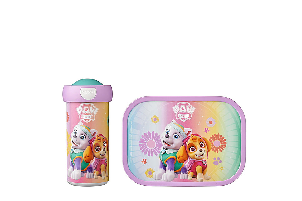 Lunchset Schoolbeker en Lunchbox Paw Patrol Girls