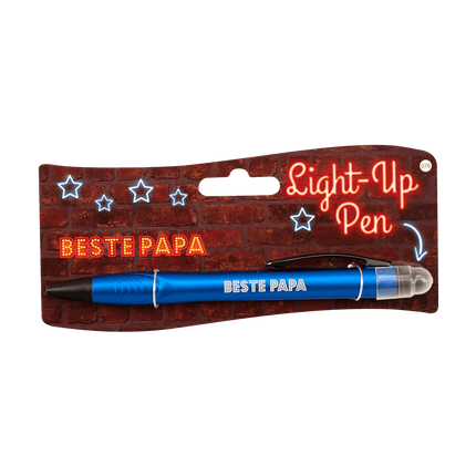 Light Up Pen Beste Papa 15cm