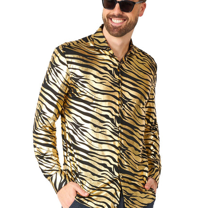 Tijger Goud Overhemd Heren OppoSuits