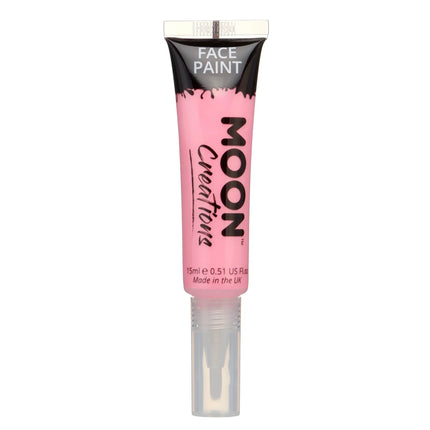 Moon Creations Face Paint with Brush Applicator Pink 15ml