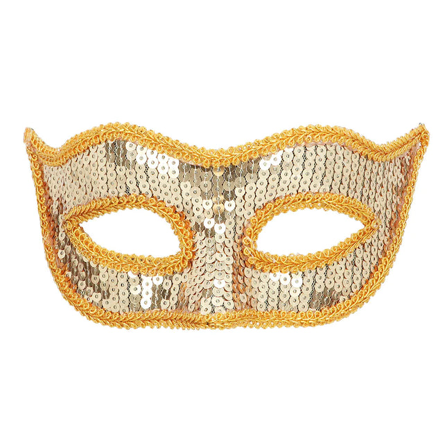 Gouden Oogmasker Pailletten