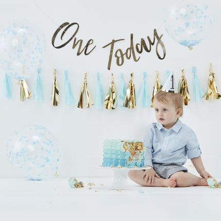 Decoratie Set 1 Jaar Jongen 4 delig