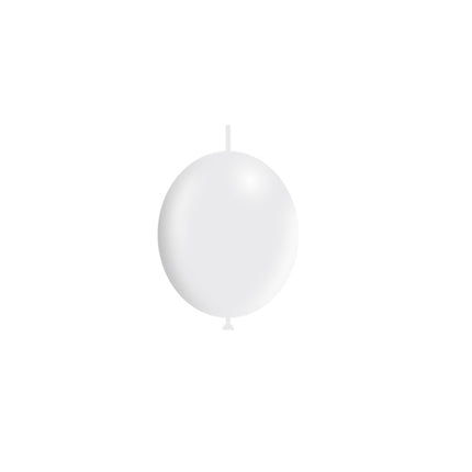 Witte Knoopballonnen 15cm 100st