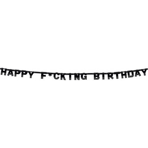 Letterslinger Happy F*cking Birthday 2,5m