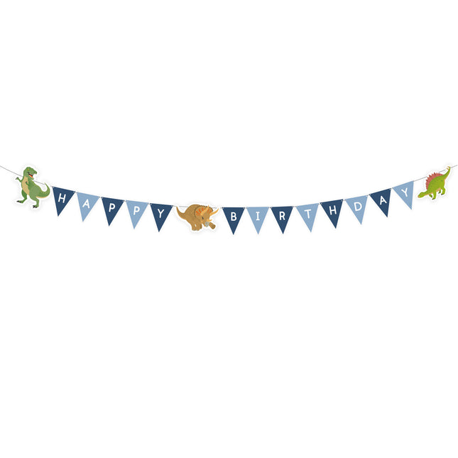 Dinosaurus Letterslinger Happy Birthday 1,8m