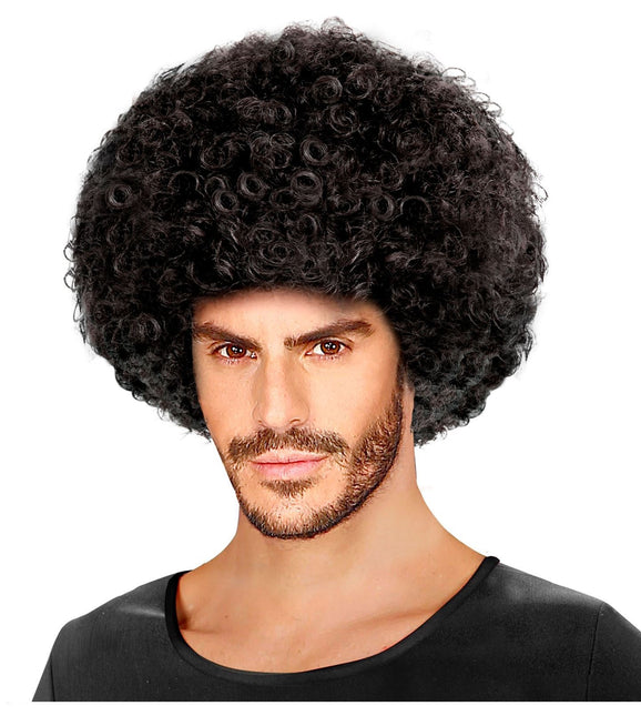 Zwarte Pruik Afro Unisex