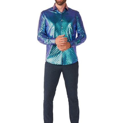 Zeemeermin Disco Overhemd Heren OppoSuits