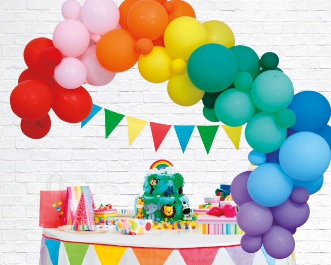 Ballonnenboog Zelf Maken Set Regenboog 4m