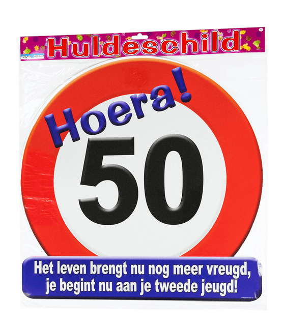 Deurbord 50 Jaar Verkeersbord 50cm