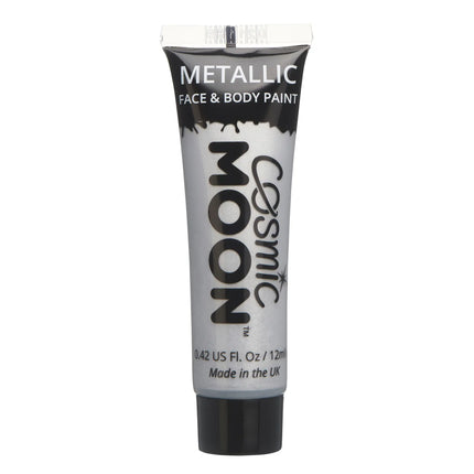 Cosmic Moon Metallic Face Paint Silver 12ml