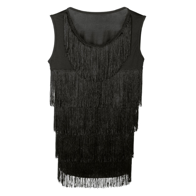 Flapper Top Dames Zwart