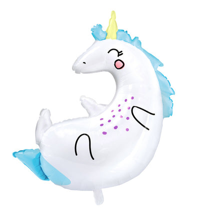 Helium Ballon Unicorn Leeg 75cm