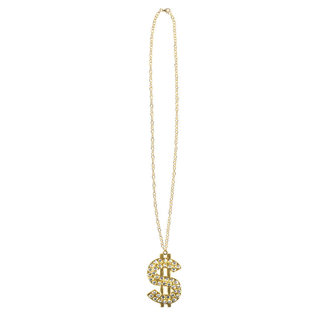 Ketting Dollar Diamanten Goud