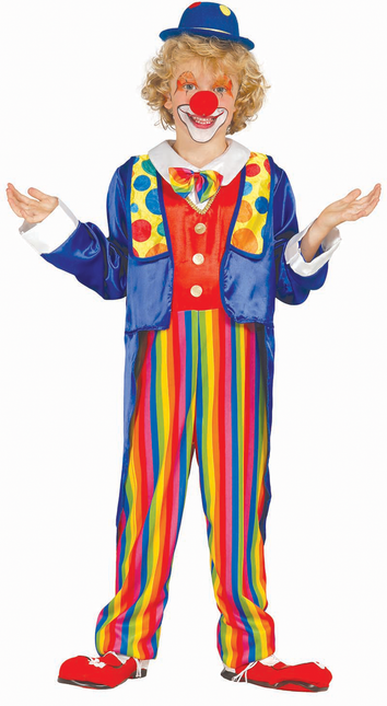 Clown Kostuum Gekleurd Kind