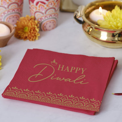 Diwali Servetten 16cm 16st