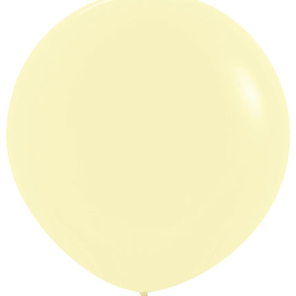 Ballonnen Pastel Matte Yellow 91cm 2st