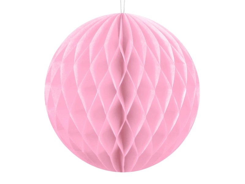 Honeycomb Bal Lichtroze 10cm