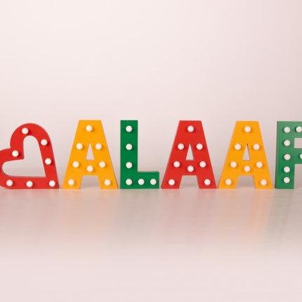 Set Letters Alaaf Met Licht 16.6Cm