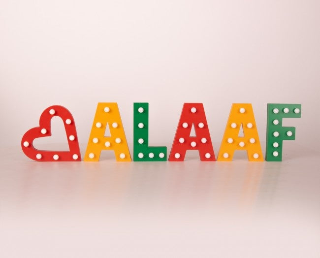 Set Letters Alaaf Met Licht 16.6Cm