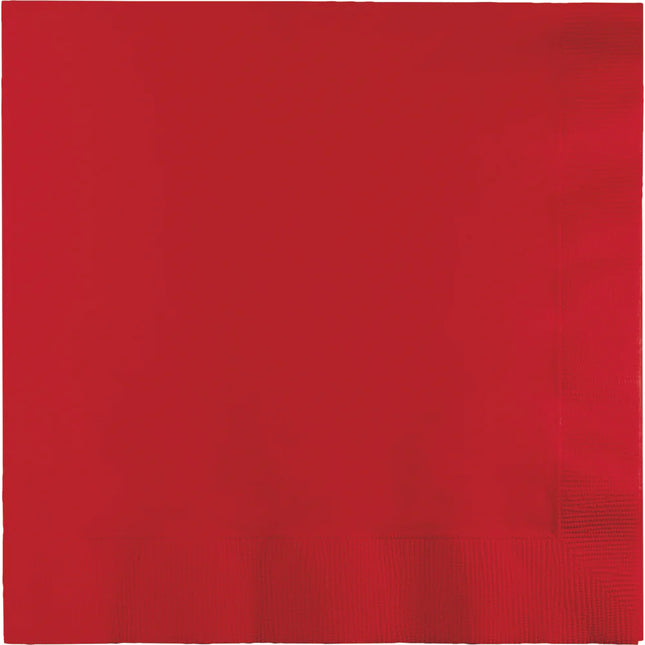 Rode Servetten 3-Laags 41cm 25st