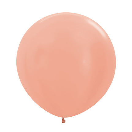 Ballonnen Metallic Rose Gold 61cm 10st