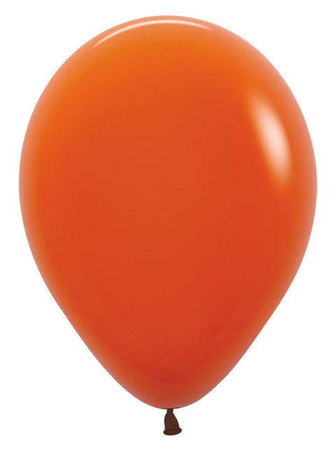 Ballonnen Sunset Orange 30cm 12st
