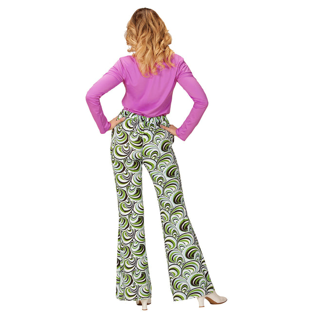 Disco 70S Broek Groen Dames