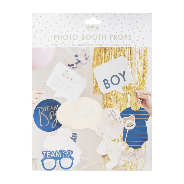 Gender Reveal Photobooth Props 10st